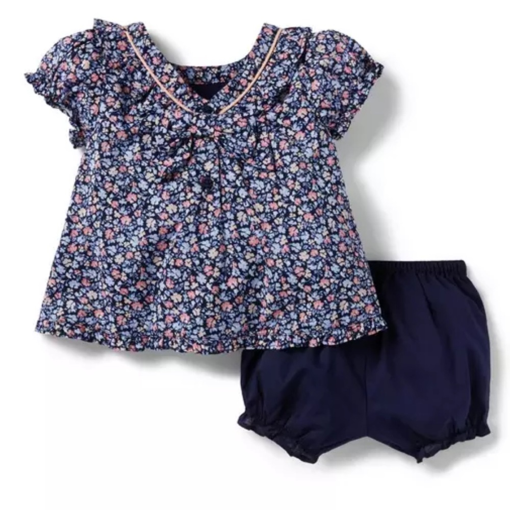 Janie & Jack Ditsy Floral Matching Set